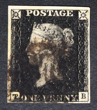 GB SG2 QV 1840 Penny Black
