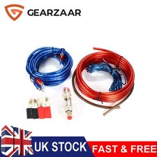 Car Audio Wiring Kit Cable Subwoofer 8 Gauge 1500W UK for Edge Vibe Car Audio