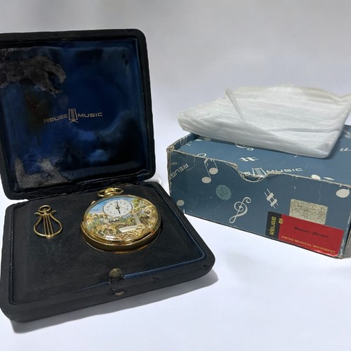 Antique reuge manual pocket - reuge,