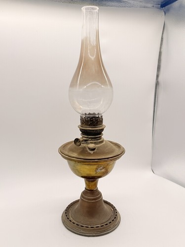 Vintage brass kerosene oil - kerosene,