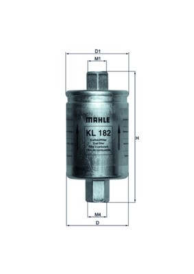 Mahle 182 fuel filter for - fuel,