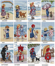 CALENDAR Counted Cross Stitch