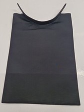 Wippell & co clergy priest clerical Neckband Collar Mini BIB Stock SQUARE Black