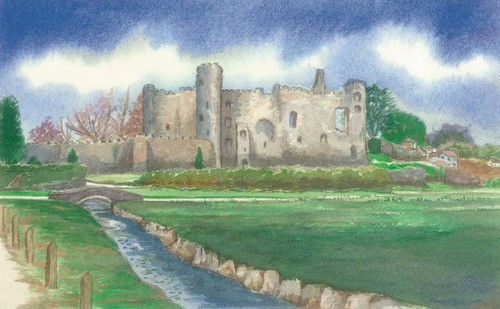 Laugharne castle greetings - laugharne,