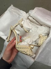 Jimmy Choo "Sacora" 100 Ivory