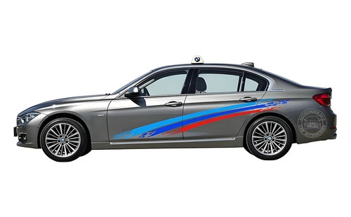 Graphics tricolor stripe car - tricolor,