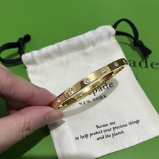 Kate Spade Gold Hinged Bangle