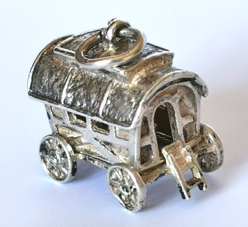 Vintage silver charm - charm, /