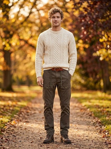 Zara man brown cargo trousers - brown,