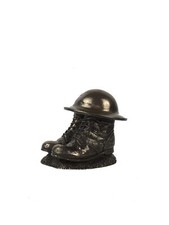 First World War Boots & Helmet