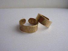 Hammered Brass Ring Adjustable