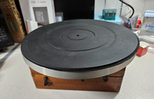 Vintage TRIO KD-1600 Turntable Aluminium Plater and Mat set