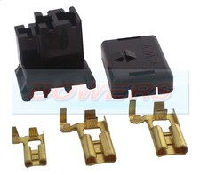 A115 A127 18 ACR Alternator 3 Pin Wiring Connector Plug Lucas/Bosch +Terminals