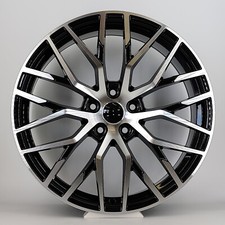 20"r8 black pol alloy wheels audi q3/a4/a6/a5/q7 tyres