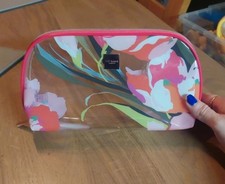 Ted Baker Makeup Bag Cosmetic Pouch with Zipped Closure Bnwot Floral Print