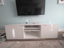 Modern White TV Unit