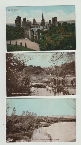 Six old cardiff - six, postcards
