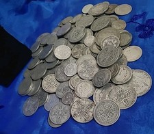 Silver Coins - 1 Ozt Mixed British Pre '47 Silver Bullion - Great Gift Idea !