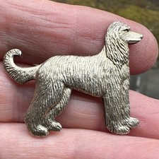 Vintage Afghan Hound Dog Gilt