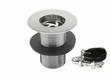 Belfast Sink Waste Unslotted - No Overflow for Ceramic Sink with 50mm Hole