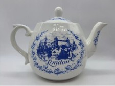 Wood & Sons Teapot - Specially Made For London Tea Vintage Blue And White 