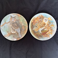 Two Coalport Collector’s Plates Barn Owl And Long-Eared Owl