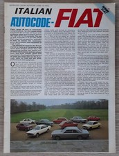 Fiat Range & 124 Sport Coupe Road Test Brochure c.1973 - Autocar Magazine