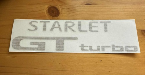Starlet turbo rear - rear, sticker