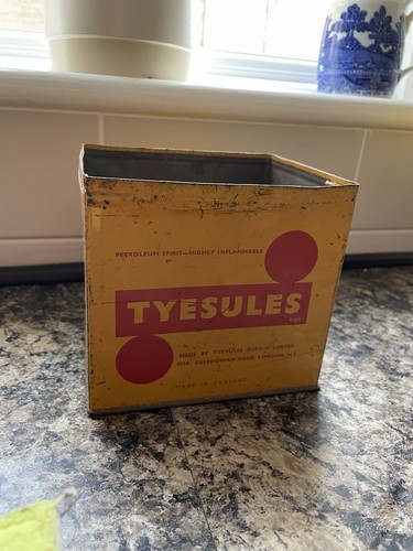 Tyesules tin vintage no lid - -,