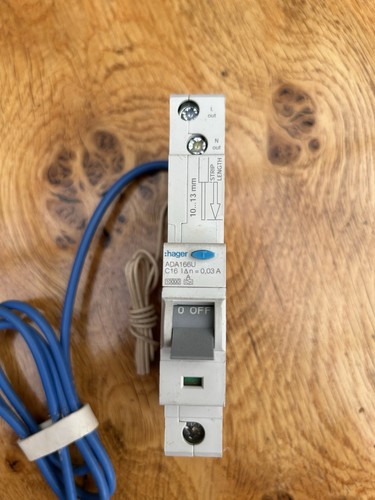 Hager rcbo 16a amp c16 - hager, 16