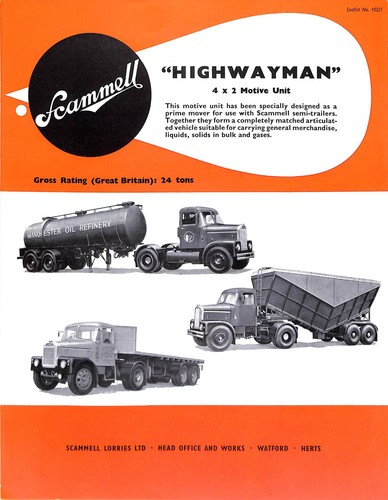 Scammell highwayman 4x2 motive - 4x2,