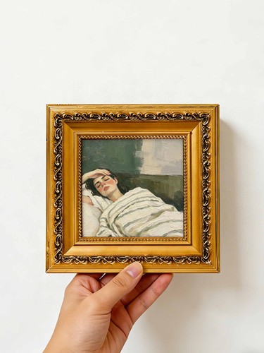 Sleeping woman with quilt - sleeping,