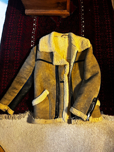 Men leather bomber - men's,