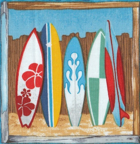 Fabric picture panel surf - fabric, picture panel surf