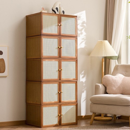 Bamboo storage unit cabinet - unit,
