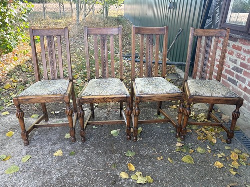 Brown wooden dining chairs - wooden, x