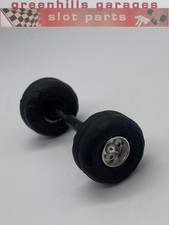 Greenhills Scalextric Datsun 4x4 Truck Front Axle + Wheels + Tyres - Used - P100