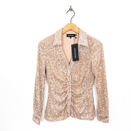Sosandar rose gold sequin - gold,