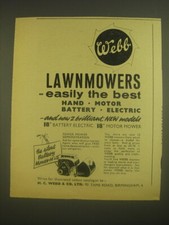 1962 Webb Battery Lawn Mower