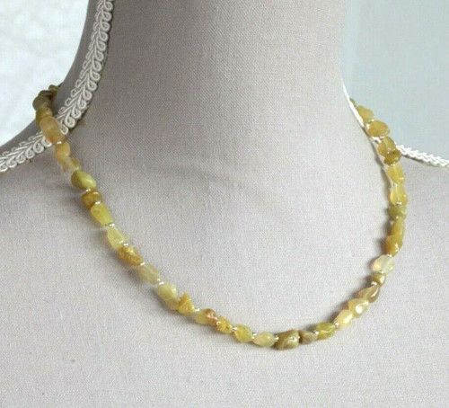 Golden opal nugget necklace - opal, ~