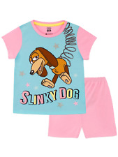 GIRLS SHORT PYJAMAS TOY STORY SLINKY DOG EX STORE 4 5 6 7 8 9 10 11 12Y PJ NEW