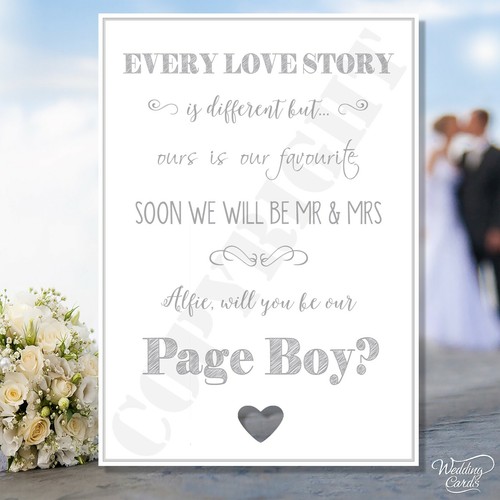 Will you our page boy - you, my