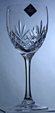 EDINBURGH CRYSTAL - TAY DESIGN - LARGER WINE GOBLET 18.8cm / 7 3/8" UNUSED NEW
