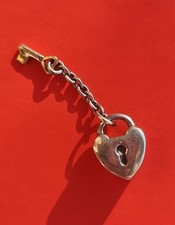 Pandora heart locket in silver ALE 925 with gold plate 14K key charm