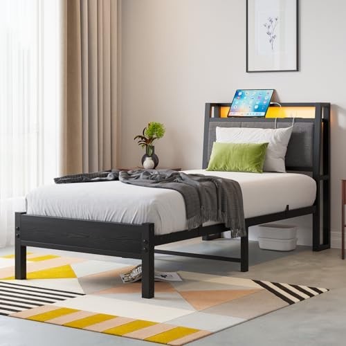 3ft single bed frame - single, led