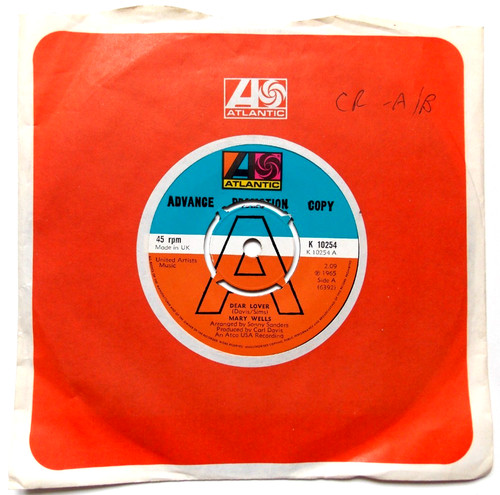 Mary wells dear lover can - dear, can't