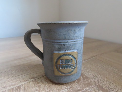 1994 euro tunnel clay mug - euro, by