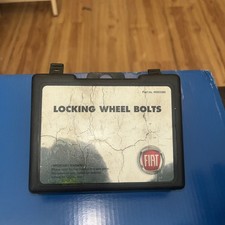 FIAT PUNTO EVO GENUINE LOCKING WHEEL NUTS & KEY SOCKET SET ORIGINAL GENUINE