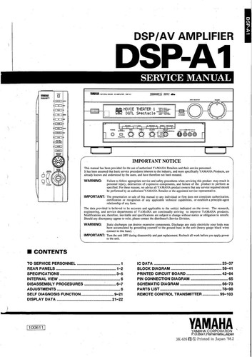 Service manual for yamaha - for,