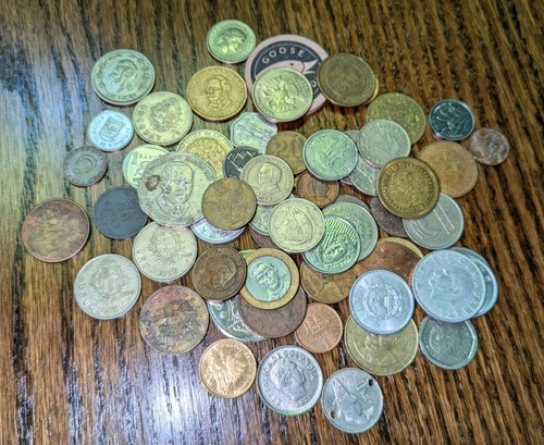 Lot coins tokens - of, &